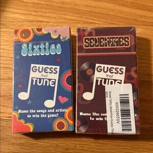Sixties and Seventies Guess That Tune Card Game Set